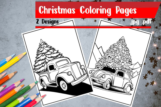 Christmas Coloring Pages SVG zafrans studio 