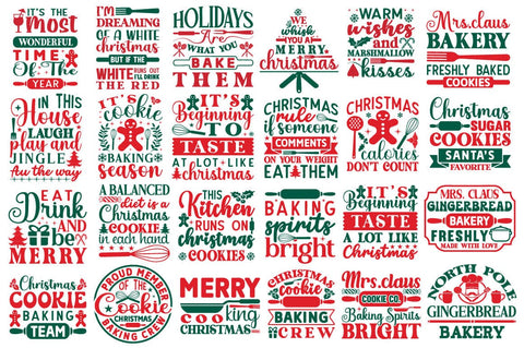 Christmas Cooking Apron Svg Bundle SVG Angelina750 