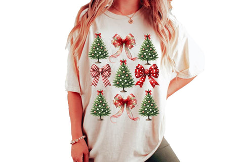 Christmas Coquette Bow Bundle PNG, Retro Christmas Png, Christmas Girly, Christmas Mama png, Merry Christmas png, Santa png, Aesthetic png SVG BB Type Studios 