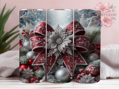 Christmas Coquette Bow Tumbler, Festive Holidays Sublimation Design, Coquette Bow Cup Art, 20oz Xmas Tumbler, Whimsical Bow Mug, Stylish Christmas Cup, Cozy Holiday Wrap Sublimation Li Zamperini 