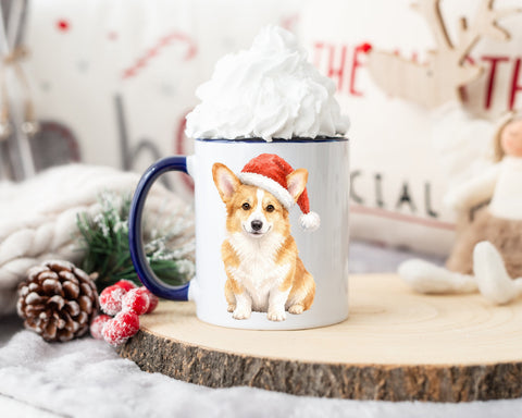 Christmas Corgi PNG SVG Pickled Thistle Creative 