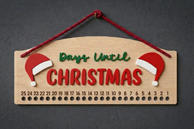 Christmas Countdown | Candy Cane Christmas Calendar SVG zafrans studio 