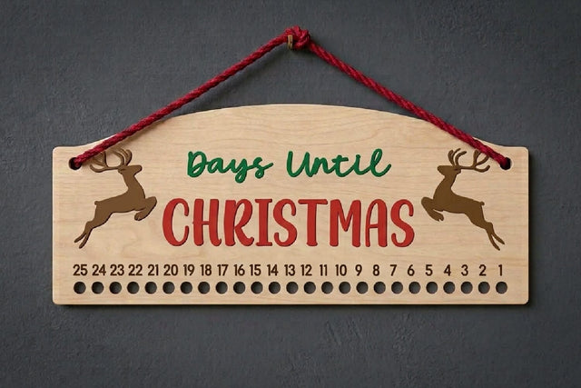 Christmas Countdown | Candy Cane Christmas Calendar SVG zafrans studio 