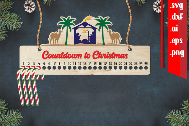 Christmas Countdown | Christmas Calendar | Silent Night SVG zafrans studio 