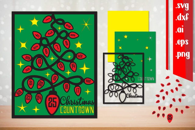 Christmas Countdown | Christmas Calendar SVG zafrans studio 