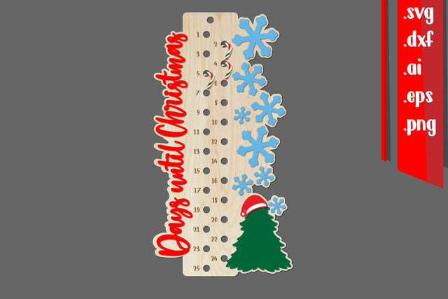 Christmas Countdown | Christmas Calendar SVG zafrans studio 