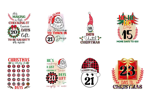 Christmas Countdown Sublimation Bundle Sublimation CraftLabSVG 
