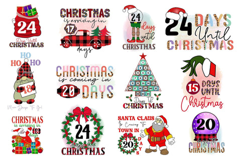Christmas Countdown Sublimation Bundle Sublimation CraftLabSVG 