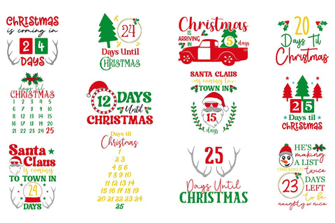 Christmas Countdown SVG Bundle SVG CraftLabSVG 