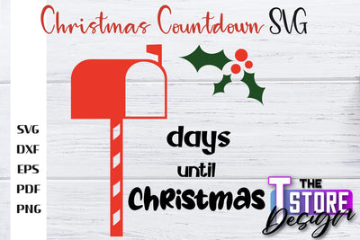 Christmas Countdown SVG | Winter Design | Christmas Ornament | SVG File SVG The T Store Design 