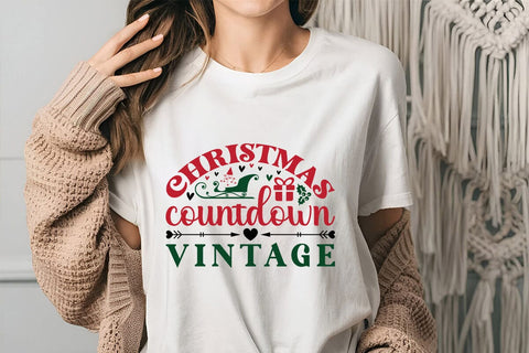 Christmas Countdown Vintage SVG Angelina750 