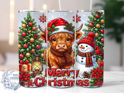 Christmas Cow Snowman 20oz Tumbler, Christmas Cow, Cow Snowman, Snowman Cow Tumbler, Christmas Cow Wrap, 20oz Tumbler Wrap, Christmas Tumbler, Cow Snowman PNG Sublimation ToriDesigns 