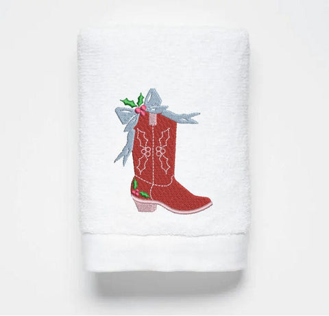 Christmas Cowboy Boot Embroidery Design Embroidery/Applique DESIGNS Creatively Embroidery 