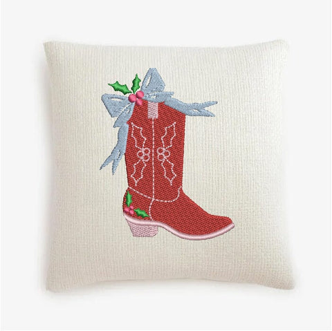 Christmas Cowboy Boot Embroidery Design Embroidery/Applique DESIGNS Creatively Embroidery 