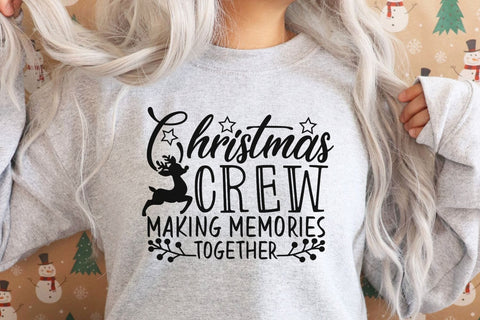 Christmas Crew Making Memories Together| Family Christmas SVG Cutting Files. SVG CosmosFineArt 