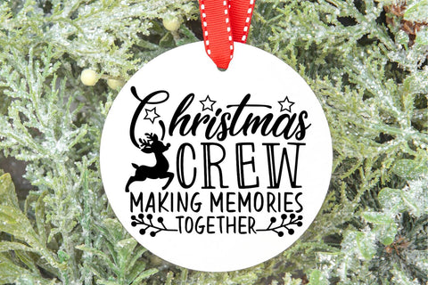 Christmas Crew Making Memories Together| Family Christmas SVG Cutting Files. SVG CosmosFineArt 