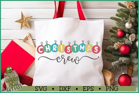 Christmas Crew Ornaments SVG File SVG Crunchy Pickle 
