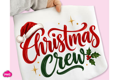 Christmas Crew PNG Sublimation DesignPlante 503 