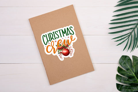 Christmas crew Sticker Design Sublimation Regulrcrative 
