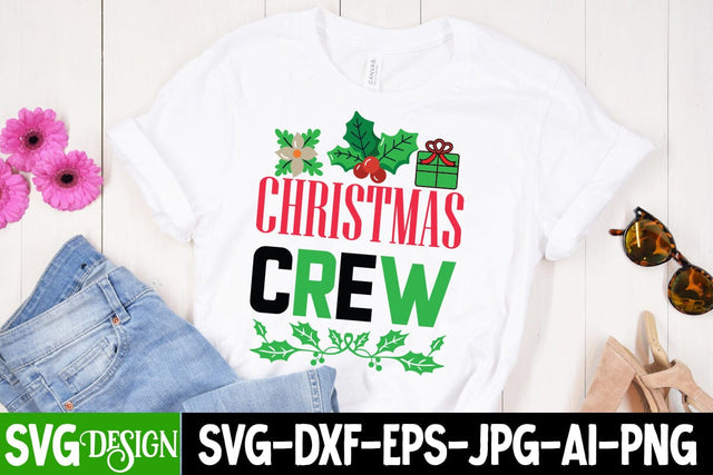 Christmas Crew SVG Cut File, Christmas Crew SVG Design, Christmas Crew Sublimation Design, Christmas SVG Quotes, Merry Christmas SVG Design, Christnmas Sublimation PNG SVG BlackCatsMedia 