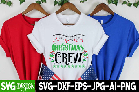 Christmas Crew SVG Cut File, Christmas Crew SVG Design, Christmas SVG Quotes, Merry Christmas SVG Design, Christnmas Sublimation PNG SVG BlackCatsMedia 