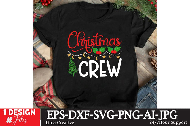 Christmas Crew SVG Cut File,Christmas SVG Design,Christmas PNG,Christmas SUblimation,Christmas T-shirt DEsign,Christmas SVG Bundle SVG Insomnia Std 