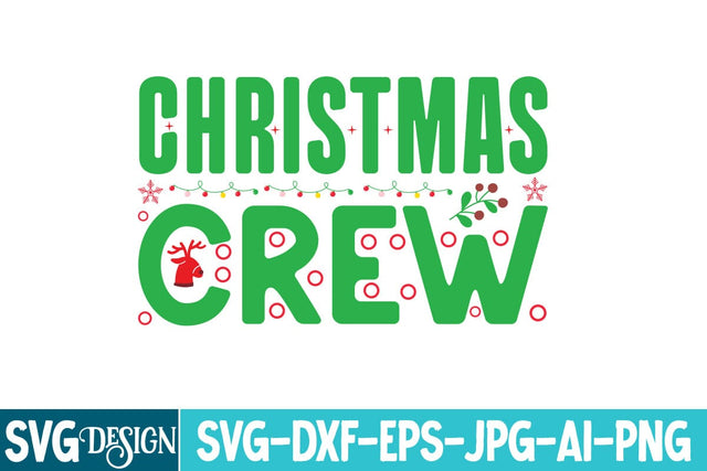 Christmas Crew SVG Design, Christmas SVG Design,Christmas svg Cut File,Christmas svg bundle,Christmas svg design,Christmas t-Shirt Design SVG BlackCatsMedia 