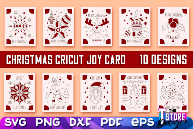 Christmas Cricut Joy Card SVG Bundle | Paper Cut SVG | Christmas SVG Design v.1 SVG The T Store Design 