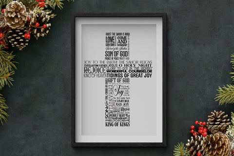 Christmas Cross SVG AfterTenDesign 