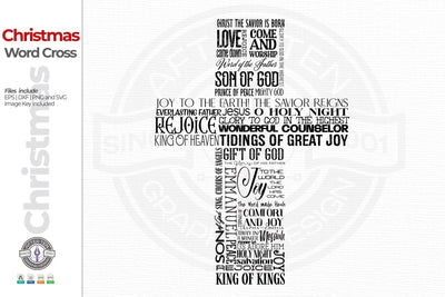 Christmas Cross SVG AfterTenDesign 