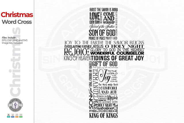 Christmas Cross SVG AfterTenDesign 