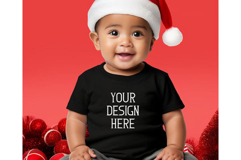 Christmas Cute Baby Black Mockups Bundle Mock Up Photo sublimationhouse29 