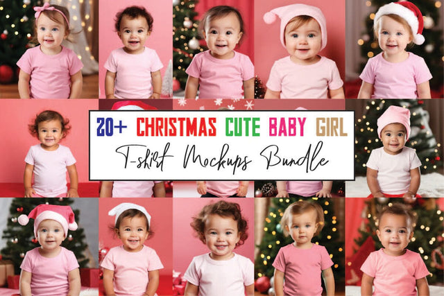 Christmas Cute Baby Girls Mockups Bundle, Child Baby Model Holiday Mockups, Christmas Baby Mockups, Digital Download Mock Up Photo sublimationhouse29 