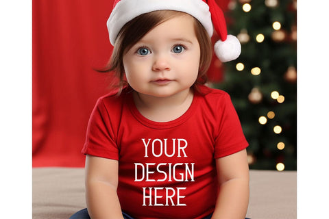 Christmas Cute Baby Girls Mockups Bundle Mock Up Photo sublimationhouse29 