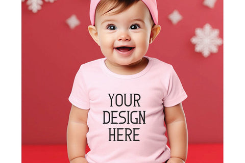 Christmas Cute Baby Girls Mockups Bundle Mock Up Photo sublimationhouse29 