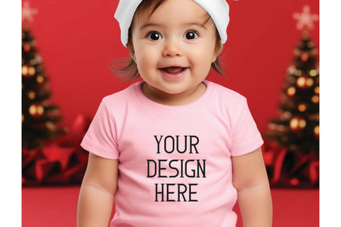 Christmas Cute Baby Pink Mockups Bundle, Child Baby Model Holiday Mockups, Christmas Baby Mockups, Digital Download Mock Up Photo sublimationhouse29 