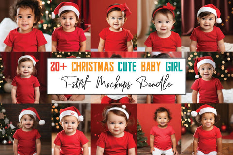 Christmas Cute Baby Red Mockups Bundle Mock Up Photo sublimationhouse29 
