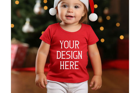 Christmas Cute Baby Red Mockups Bundle Mock Up Photo sublimationhouse29 
