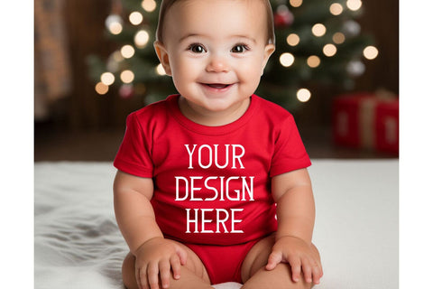 Christmas Cute Baby Red Mockups Bundle Mock Up Photo sublimationhouse29 