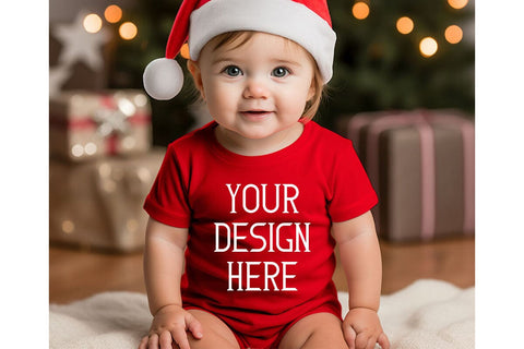 Christmas Cute Baby Red Mockups Bundle Mock Up Photo sublimationhouse29 