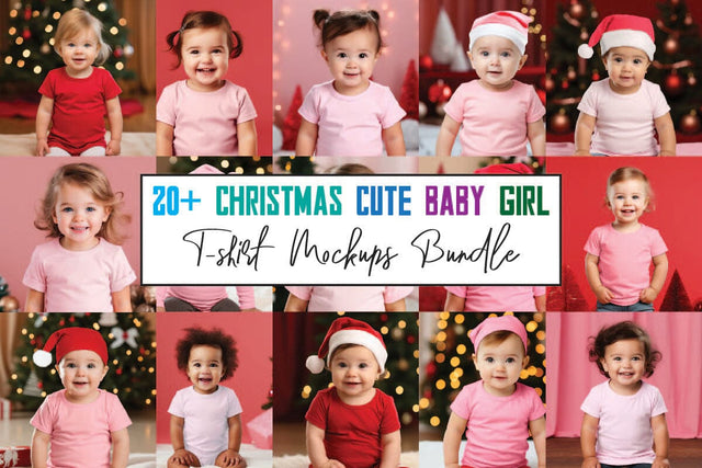 Christmas Cute Baby Red Mockups Bundle Mock Up Photo sublimationhouse29 