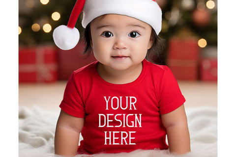 Christmas Cute Baby Red Mockups Bundle Mock Up Photo sublimationhouse29 