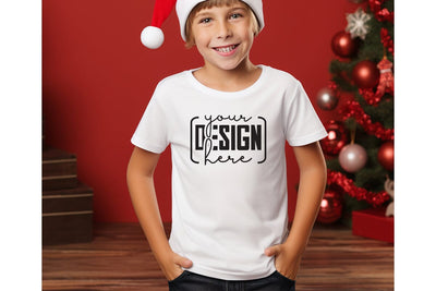 Christmas Cute Baby White T-Shirt Mockups SVG sublimationhouse29 