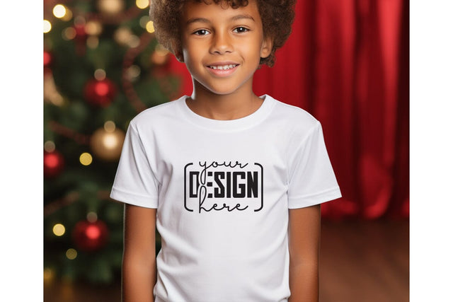 Christmas Cute Baby White T-Shirt Mockups SVG sublimationhouse29 