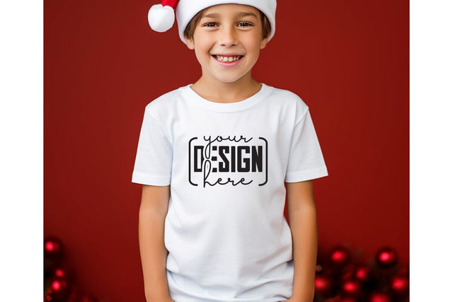 Christmas Cute Baby White T-Shirt Mockups SVG sublimationhouse29 