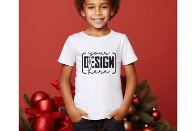 Christmas Cute Baby White T-Shirt Mockups SVG sublimationhouse29 