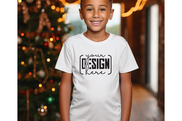 Christmas Cute Baby White T-Shirt Mockups SVG sublimationhouse29 