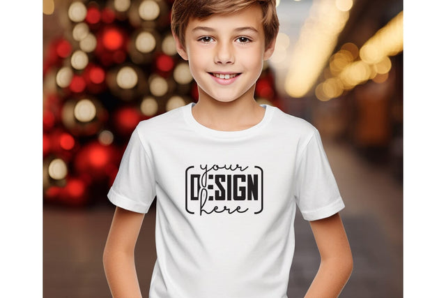 Christmas Cute Baby White T-Shirt Mockups SVG sublimationhouse29 