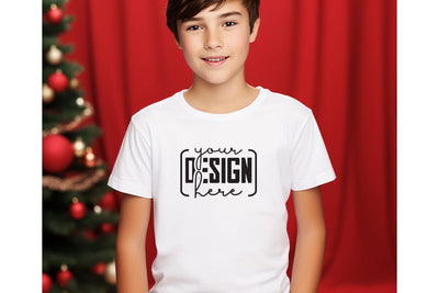 Christmas Cute Baby White T-Shirt Mockups SVG sublimationhouse29 