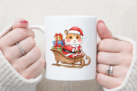 Christmas Cute mouse PNG Sublimation designartist 